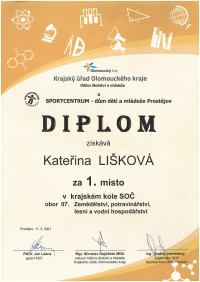 Diplom Kateřina Lišková – 